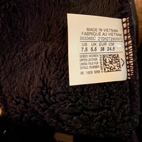 Black Leather Converse - Picture 5 of 5